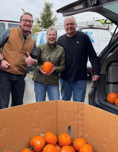 Group Photo with Pumpkins