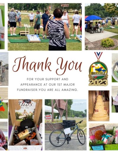 An Image of a Thank You for First Major Fundraiser