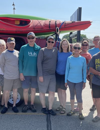 A Picture of a Group with Kayaks